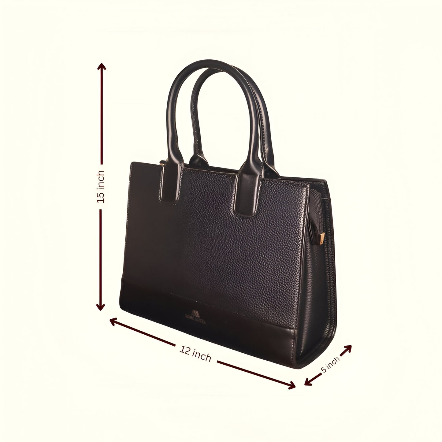 Miss Alita® Elegant Black Leatherette Handbag for Women | Formal, Daily & Party Use | Stylish Ladies Shoulder Bag