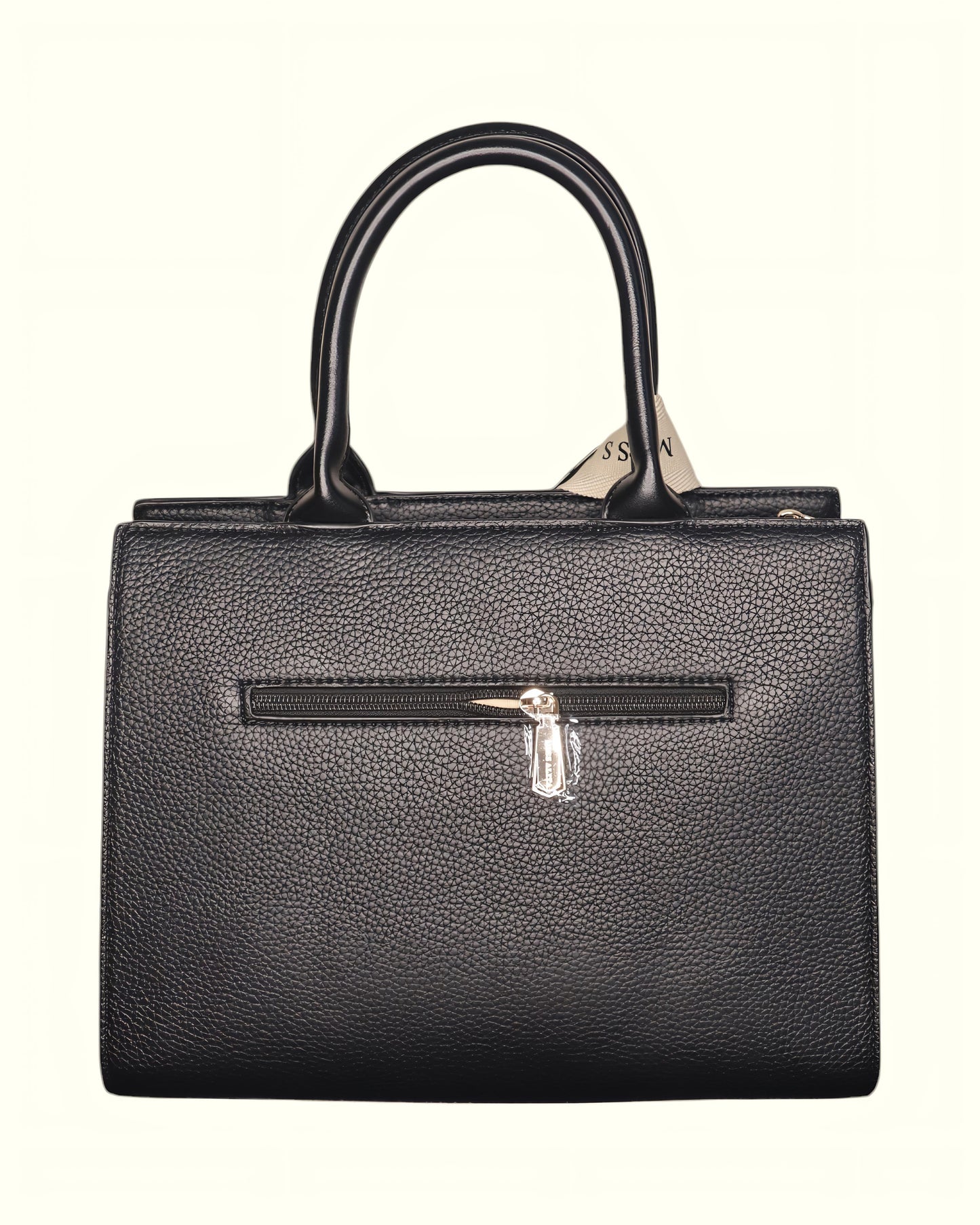 Miss Alita® Elegant Black Leatherette Handbag for Women | Formal, Daily & Party Use | Stylish Ladies Shoulder Bag
