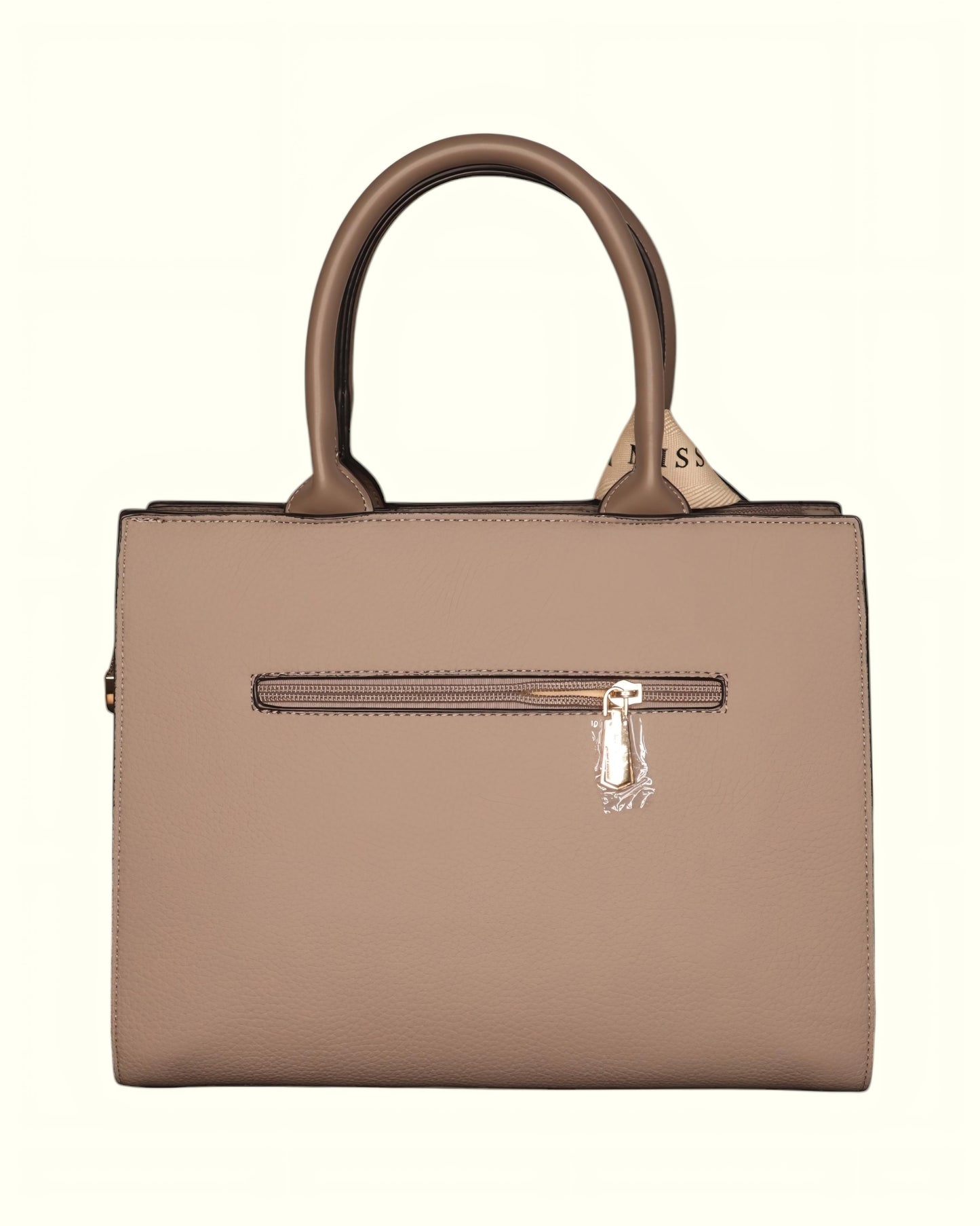 Miss Alita® Premium Taupe Handbag for Women | Stylish Vegan Leather Ladies Purse for Office, College & Daily Use (Beige Brown)